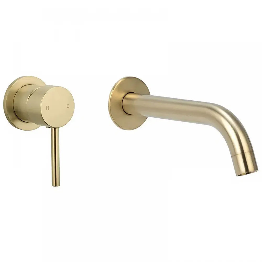 Σετ Μπαταρία Νιπτήρα εντοιχισμού BRUSHED GOLD PVD INTERFLEX PURE