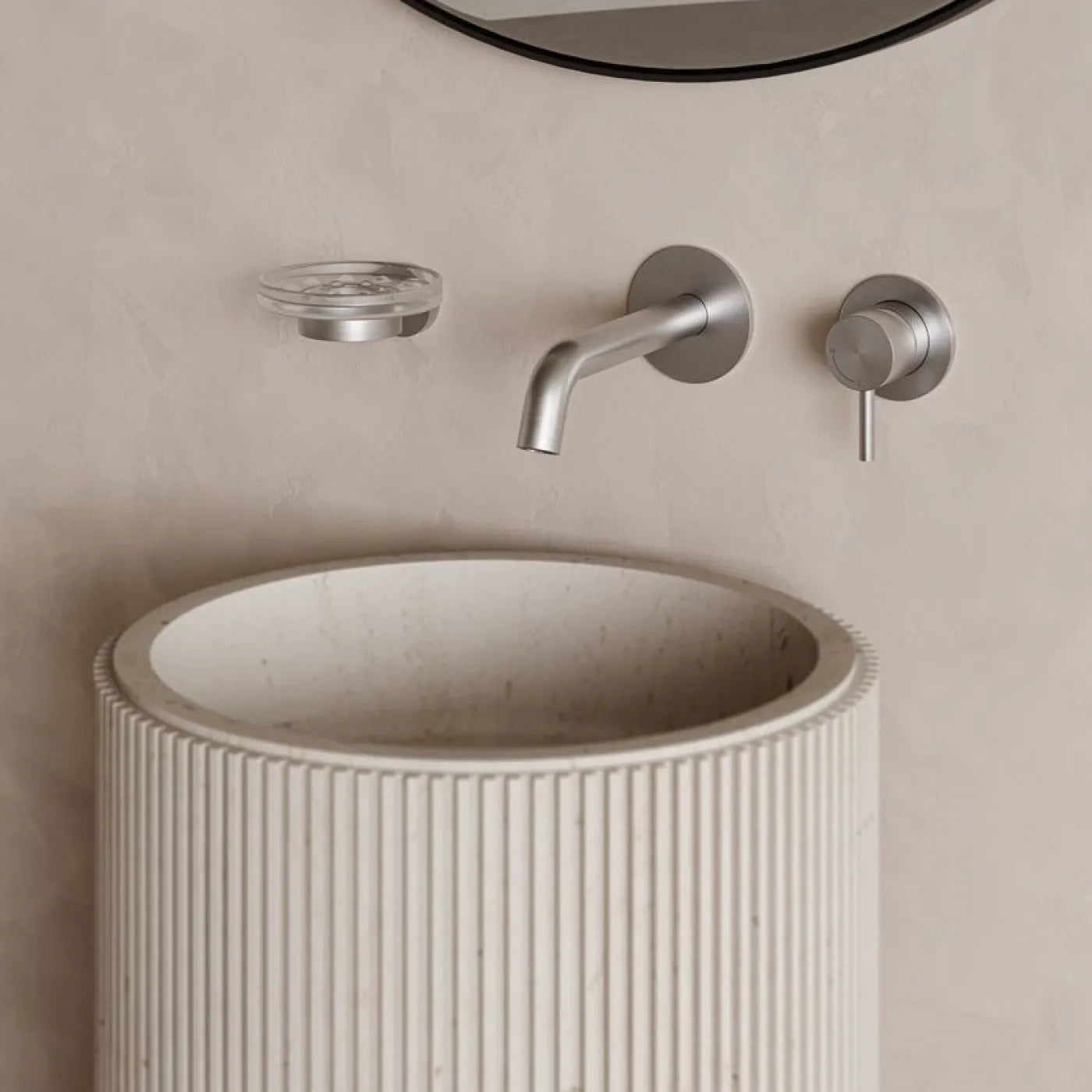 Σετ Μπαταρία Νιπτήρα εντοιχισμού INOX 316L INTERFLEX ANDROMEDA