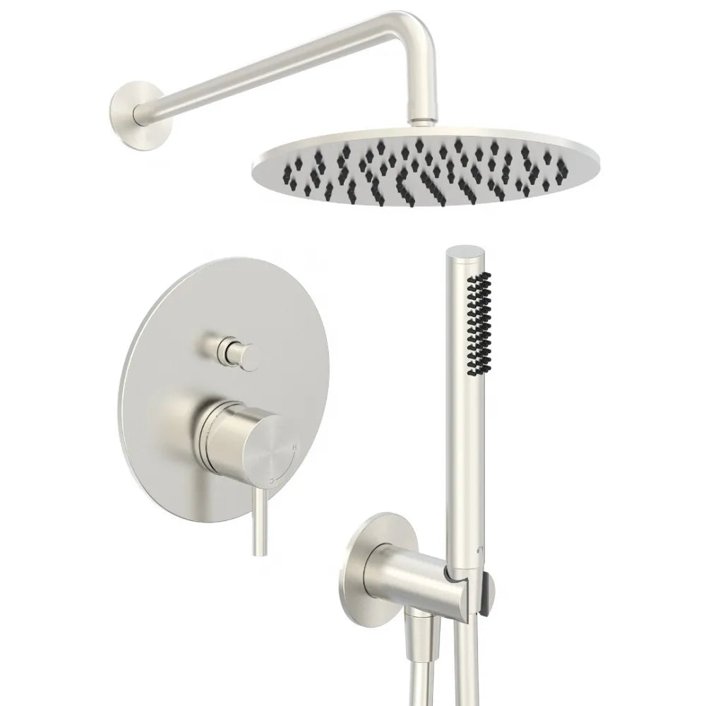 Σετ μπαταρία ντουζιέρας εντοιχισμού αναμεικτική INOX 316L ΔΥΟ ΡΟΩΝ INTERFLEX ANDROMEDA