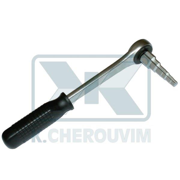 ΣΕΤ ΚΛΕΙΔΙ ΚΑΛΟΡΙΦΕΡ 3/8″-1/2″-3/4″-1″ ΜΕ ΜΑΝΕΛΑ ΚΑΣΤΑΝΙΑΣ 1/2″ L250 CΗRΟΜ-VΑΝΑDΙUΜ