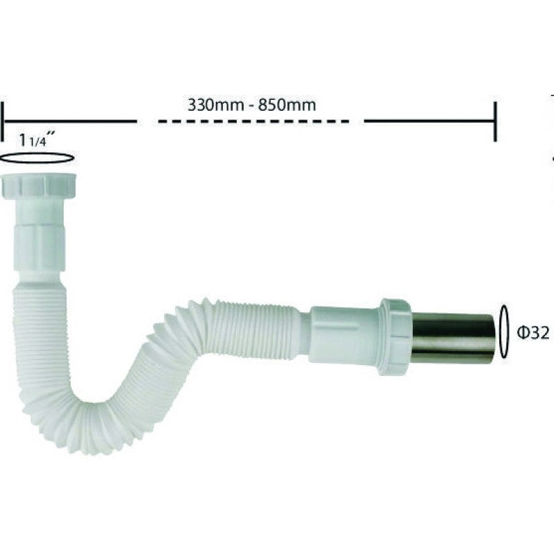 SPK-ΣΙΦΩΝΙ ΣΠΙΡΑΛ 11/4"xΦ32 ΜΕ ΠΛΑΣΤ. ΠΑΞΙΜΑΔΙ & ΜΕΤΑΛ. ΟΥΡΑ