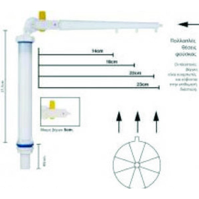 SPK-ΦΛΟΤΕΡ ΠΛΑΣΤΙΚΟ 1/2" ΠΥΘΜΕΝΟΣ ΑΘΟΡΥΒΟ ΡΥΘΜΙΖΟΜΕΝΟ