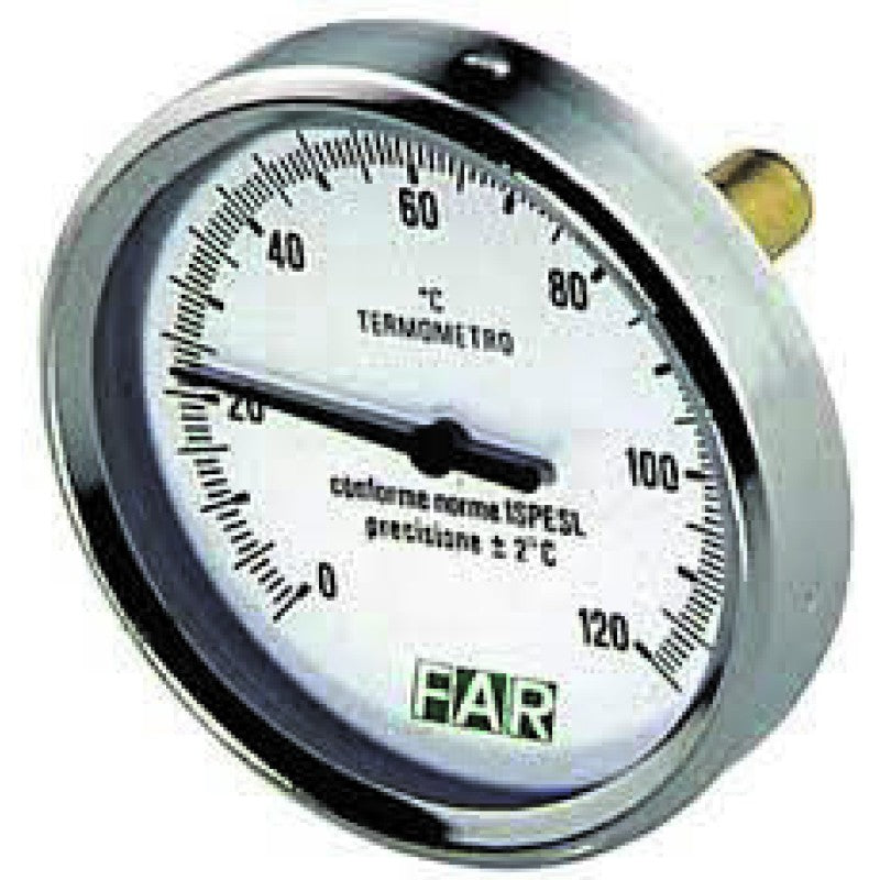 FAR-ΘΕΡΜΟΜΕΤΡΟ ΕΜΒΑΠΤΙΖΟΜΕΝΟ 1/2" Φ80 0-120°C (2600)