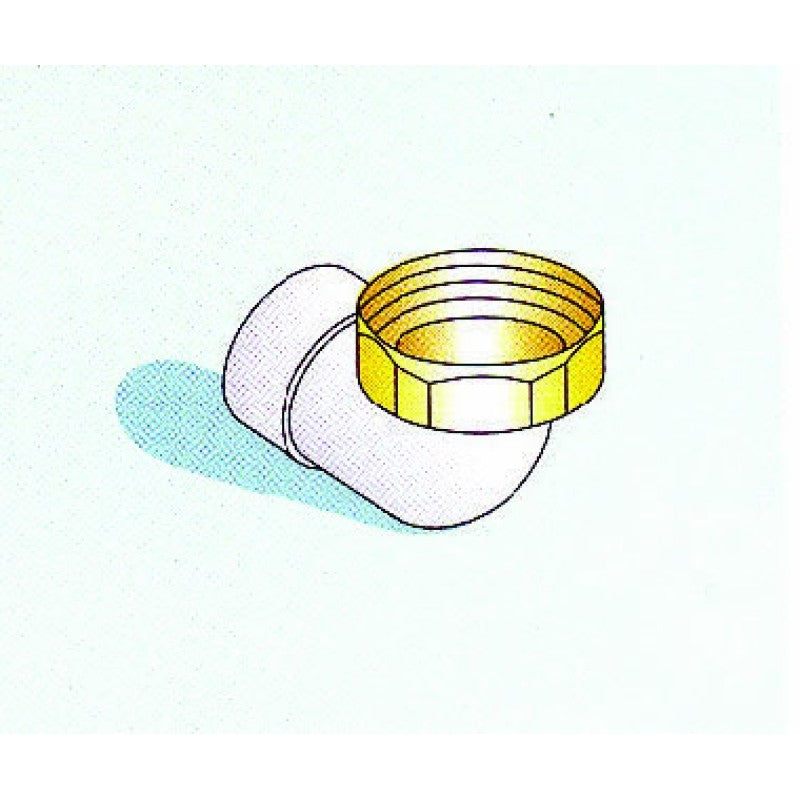 TEA-ΓΩΝΙΑΚΟ ΡΑΚΟΡ PVC ΜΕ ΟΡΧ ΠΑΞΙΜΑΔΙ 11/4"x32