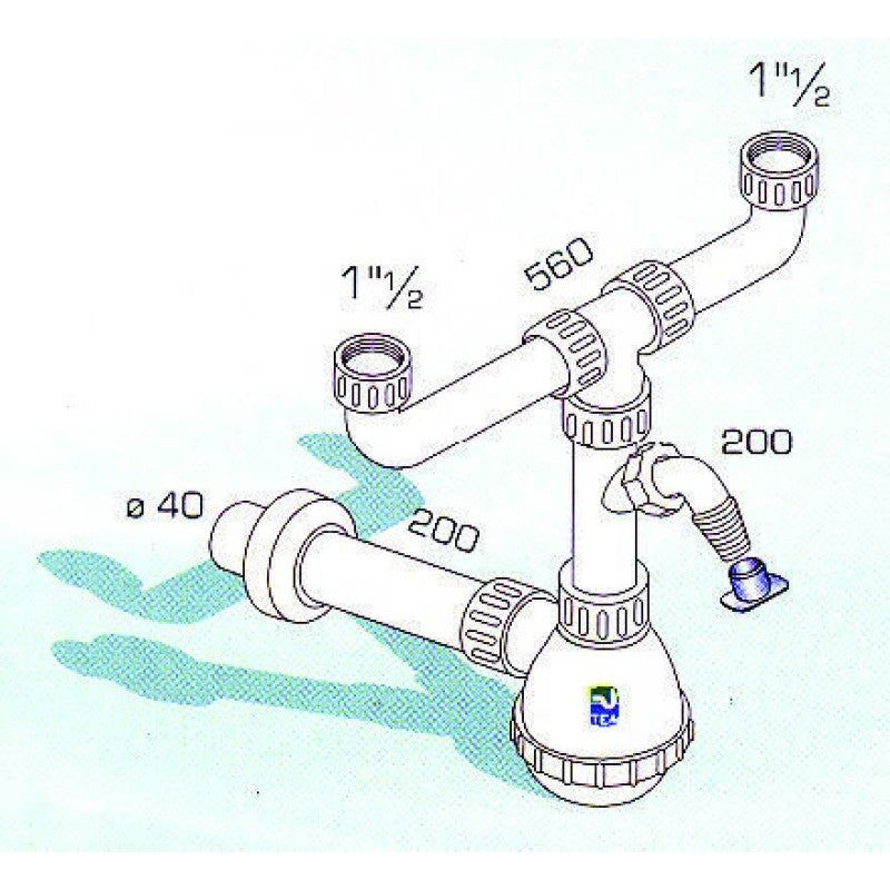 TEA-ΛΙΠΟΣΥΛΛΕΚΤΗΣ II ΝΕΡΟΧΥΤΗ ΜΕ ΣΥΝΔΕΣΗ ΠΛΥΝΤΗΡΙΟΥ 11/2"x40