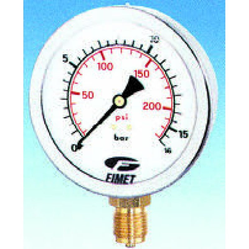 WTS-ΜΑΝΟΜΕΤΡΟ Φ63 6bar ΓΛΥΚΕΡΙΝΗΣ ΚΑΘΕΤΟ MG1-INOX 63