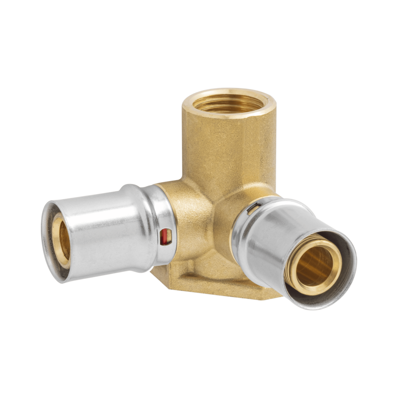 ΓΩΝΙΑ ΣΤΗΡ. 18x1/2" ΔΙΠΛΗ PRESS FITTINGS AL-PEX (AP154D)