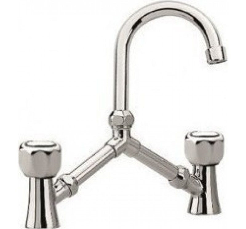 Μπαταρία Νιπτήρος Γέφυρα Classic ENNE Ottone Meloda 62010