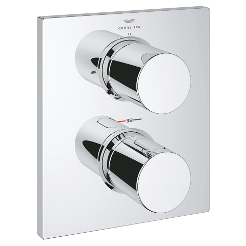 Grohtherm F Safety Mixer trim with integrated 2-way diverter