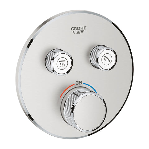 Grohtherm SmartControl Θερμοστάτης για εντοιχιζόμενη εγκατάσταση 2 ροων