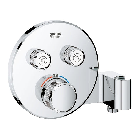 Grohtherm SmartControl Θερμοστάτης για εντοιχιζόμενη εγκατάσταση 2 ροων και ενσωματωμένη βάση ντους