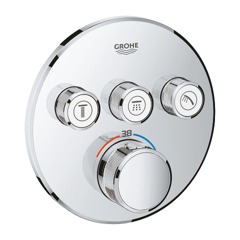 Grohtherm SmartControl Θερμοστάτης για εντοιχιζόμενη εγκατάσταση 3 ροών