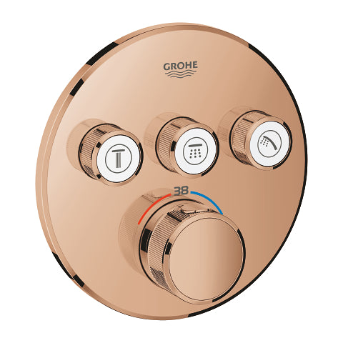 Grohtherm SmartControl Θερμοστάτης για εντοιχιζόμενη εγκατάσταση 3 ροών