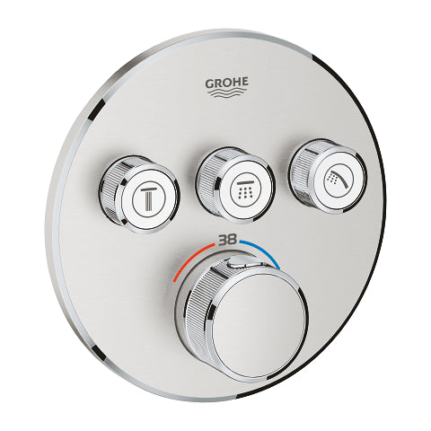 Grohtherm SmartControl Θερμοστάτης για εντοιχιζόμενη εγκατάσταση 3 ροών