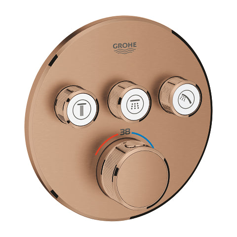 Grohtherm SmartControl Θερμοστάτης για εντοιχιζόμενη εγκατάσταση 3 ροών