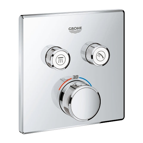 Grohtherm SmartControl Θερμοστάτης για εντοιχιζόμενη εγκατάσταση 2 ροων