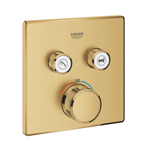Grohtherm SmartControl Θερμοστάτης για εντοιχιζόμενη εγκατάσταση 2 ροων