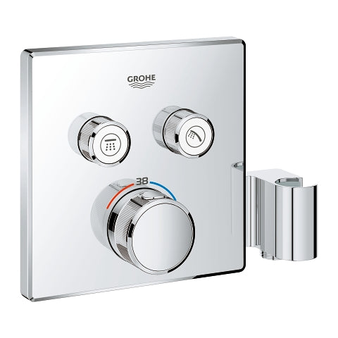 Grohtherm SmartControl Θερμοστάτης για εντοιχιζόμενη εγκατάσταση 2 ροων και ενσωματωμένη βάση ντους