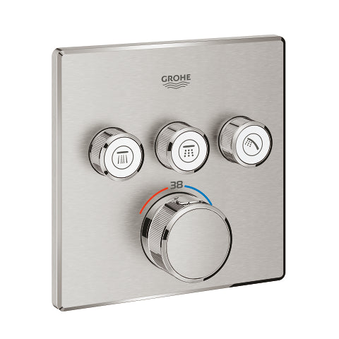 Grohtherm SmartControl Θερμοστάτης για εντοιχιζόμενη εγκατάσταση 3 ροών