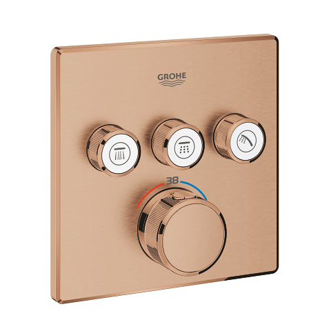 Grohtherm SmartControl Θερμοστάτης για εντοιχιζόμενη εγκατάσταση 3 ροών