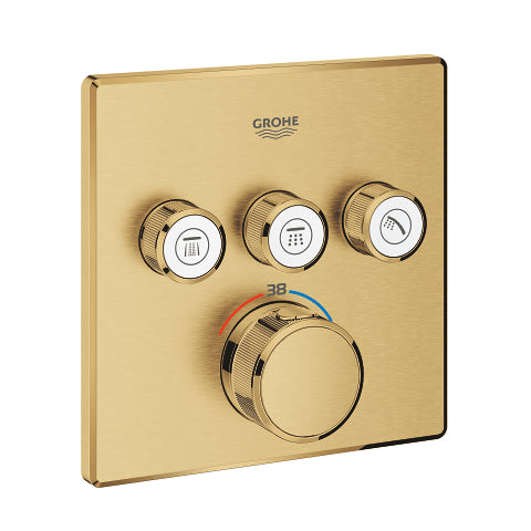 Grohtherm SmartControl Θερμοστάτης για εντοιχιζόμενη εγκατάσταση 3 ροών