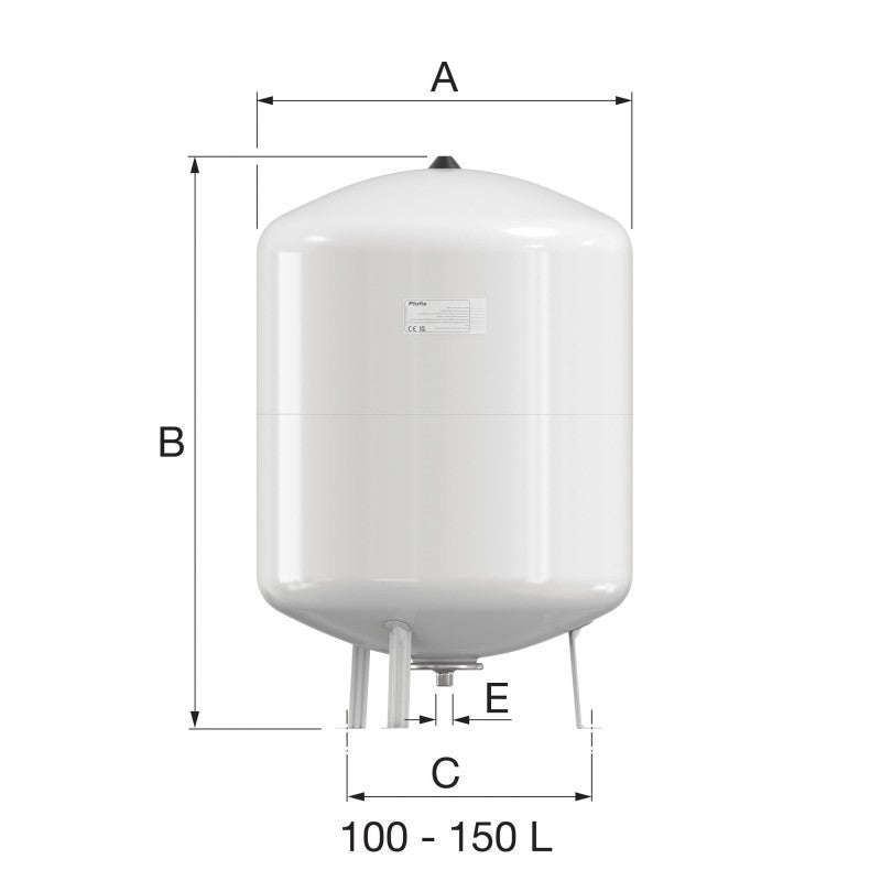 FLM-ΔΟΧΕΙΟ ΔΙΑΣΤΟΛΗΣ FLOFIX 100L/4 (10bar) NΕΡΟ ΧΡΗΣΗΣ