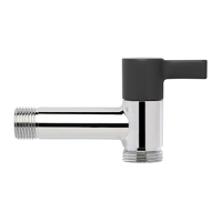 CRT-ΚΑΝΟΥΛΑ ΣΦΑΙΡ. 1/2"x3/4" ECO ΜΑΥΡΗ L150BLK