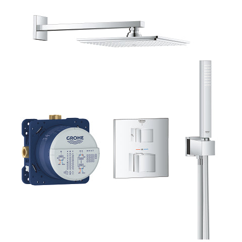 Grohtherm Cube Perfect shower set with Rainshower Allure 230