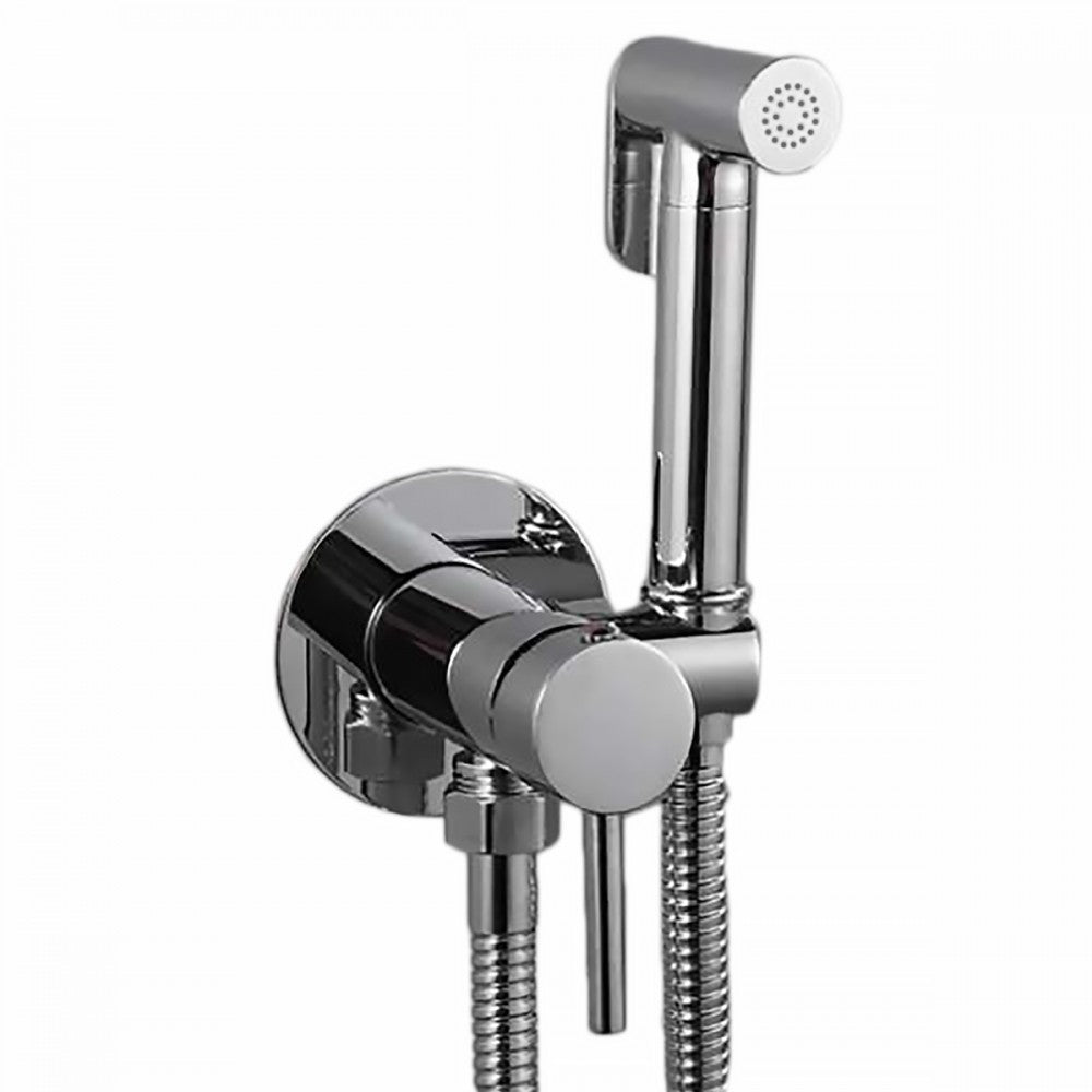 Σετ διακόπτη μπιντέ αναμεικτικός εντοιχιζόμενος με στήριγμα χρωμέ INTERFLEX