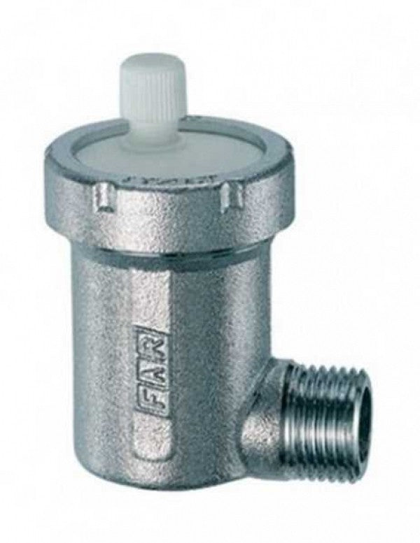 Αυτόματο εξαεριστικό δικτύου 1/2" γωνιακό χρωμέ 2060 Far Rubinetterie