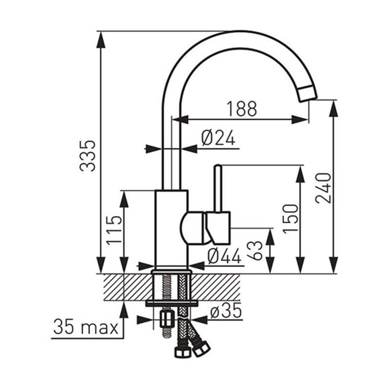 ΜΠΑΤΑΡΙΑ ΝΕΡΟΧΥΤΗ ΑΝΑΜΕΙΚΤΙΚΗ INOX FERRO CAMIRA BCR4-12