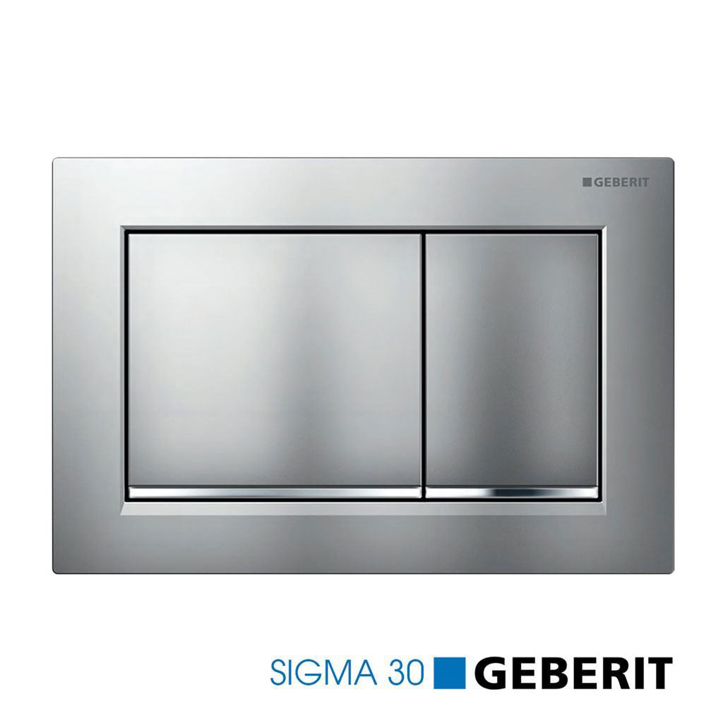 Πλακέτα ενεργοποίησης GEBERIT SIGMA 30 χρωμέ ματ με γυαλιστερή λεπτομέρεια 115.883.KN.1