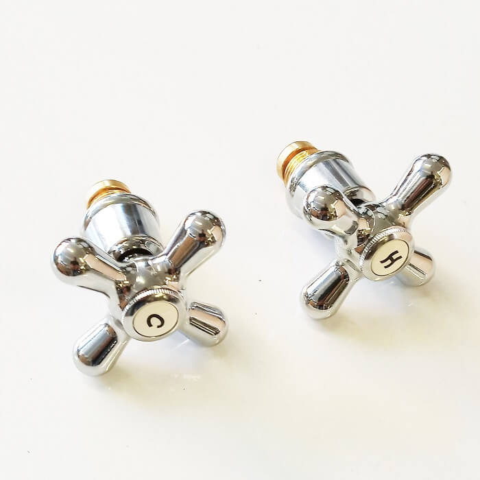 Χερούλι Retro Μπαταρίας Χρωμέ