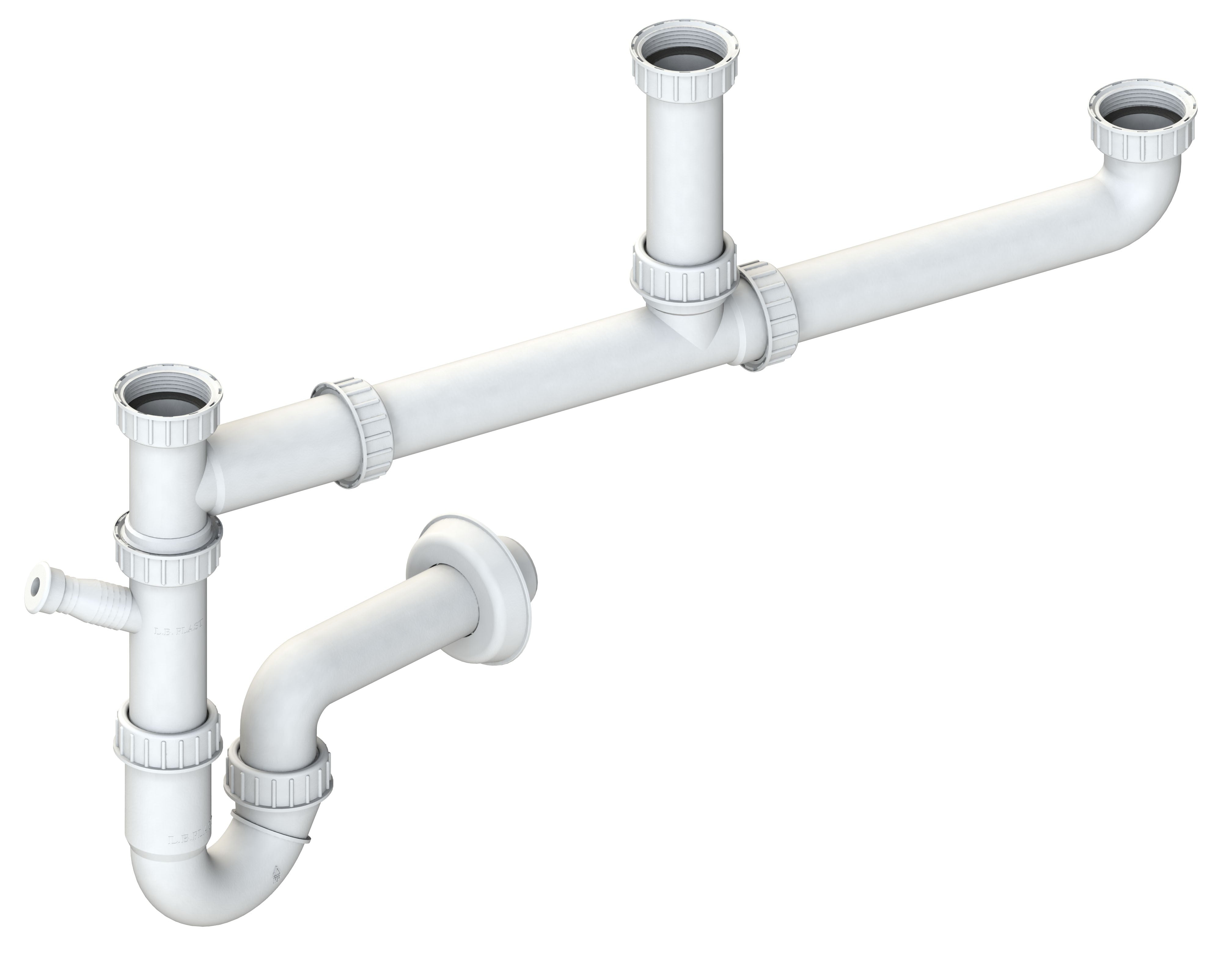 Σιφώνι Νεροχύτη Τριπλό