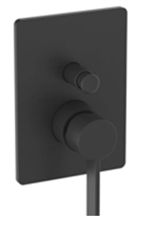 Μπαταρία ντούζ εντοιχισμού με διανομέα METRO 2.0 Black Ottone Meloda
