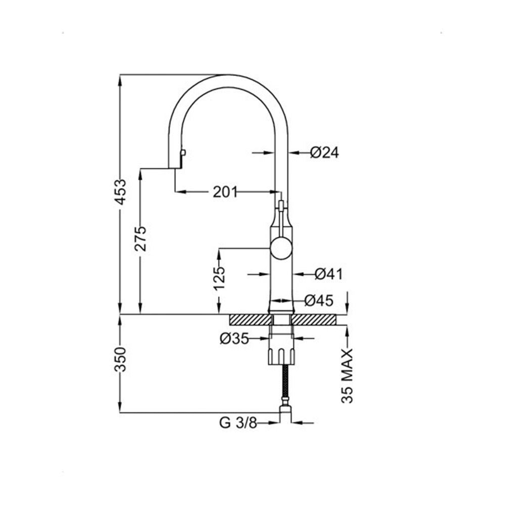 Μπαταρία Νεροχύτη Με Ντουζάκι Ottone Meloda 17509