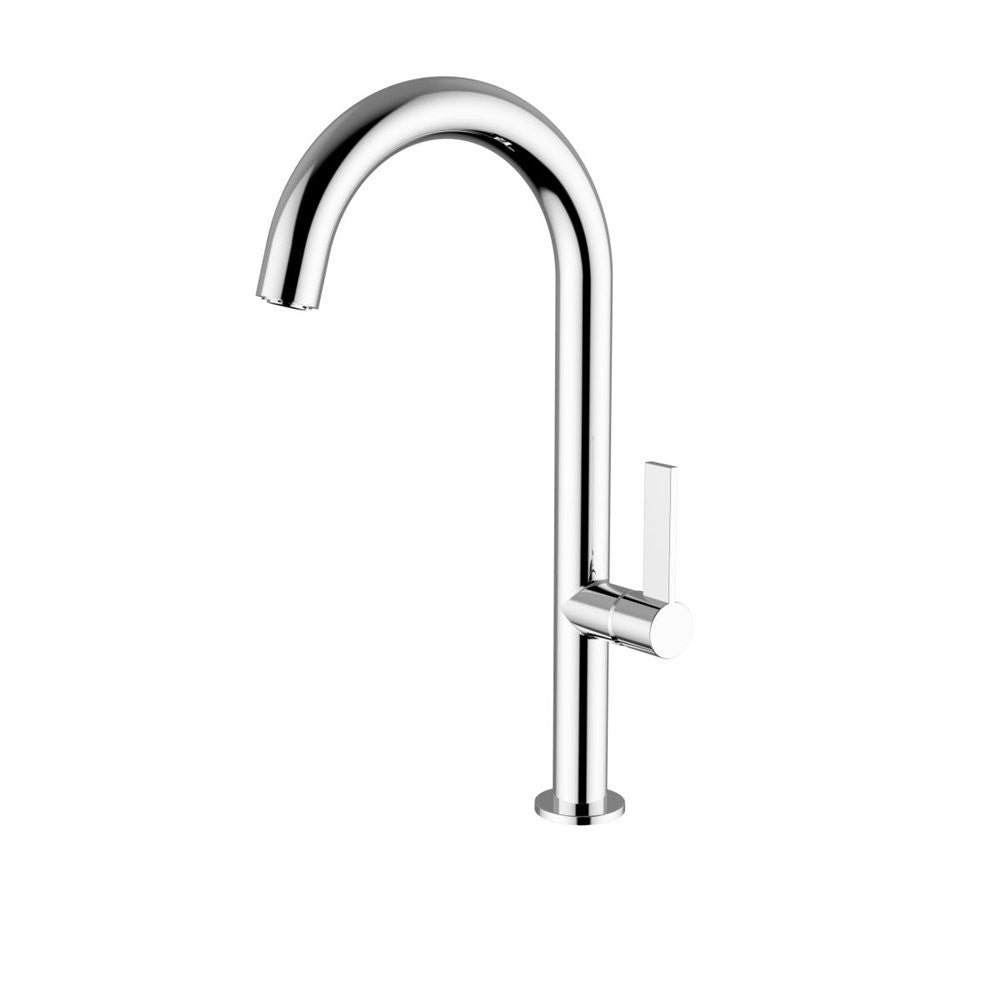 Μπαταρία αναμεικτική νεροχύτου πάγκου με περιστρεφόμενο ρουξούνι Φ30 mm Ottone Meloda 17818 Χρωμέ