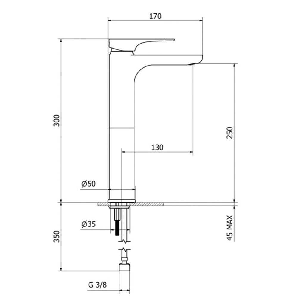 Ottone Meloda Vera Μπαταρία Νιπτήρος Ψηλή 2V721