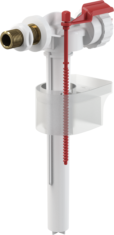 Φλοτέρ Πλάγιο Με Μεταλλικό Σπείρωμα Alca Plast