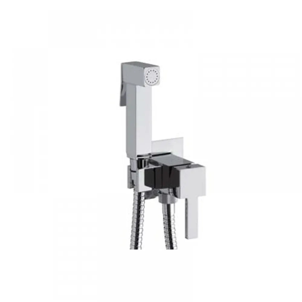 Σετ διακόπτη μπιντέ ανάμειξης χρωμέ SQUARE INTERFLEX ΖΕΣΤΟ/ΚΡΥΟ ορειχαλκινο