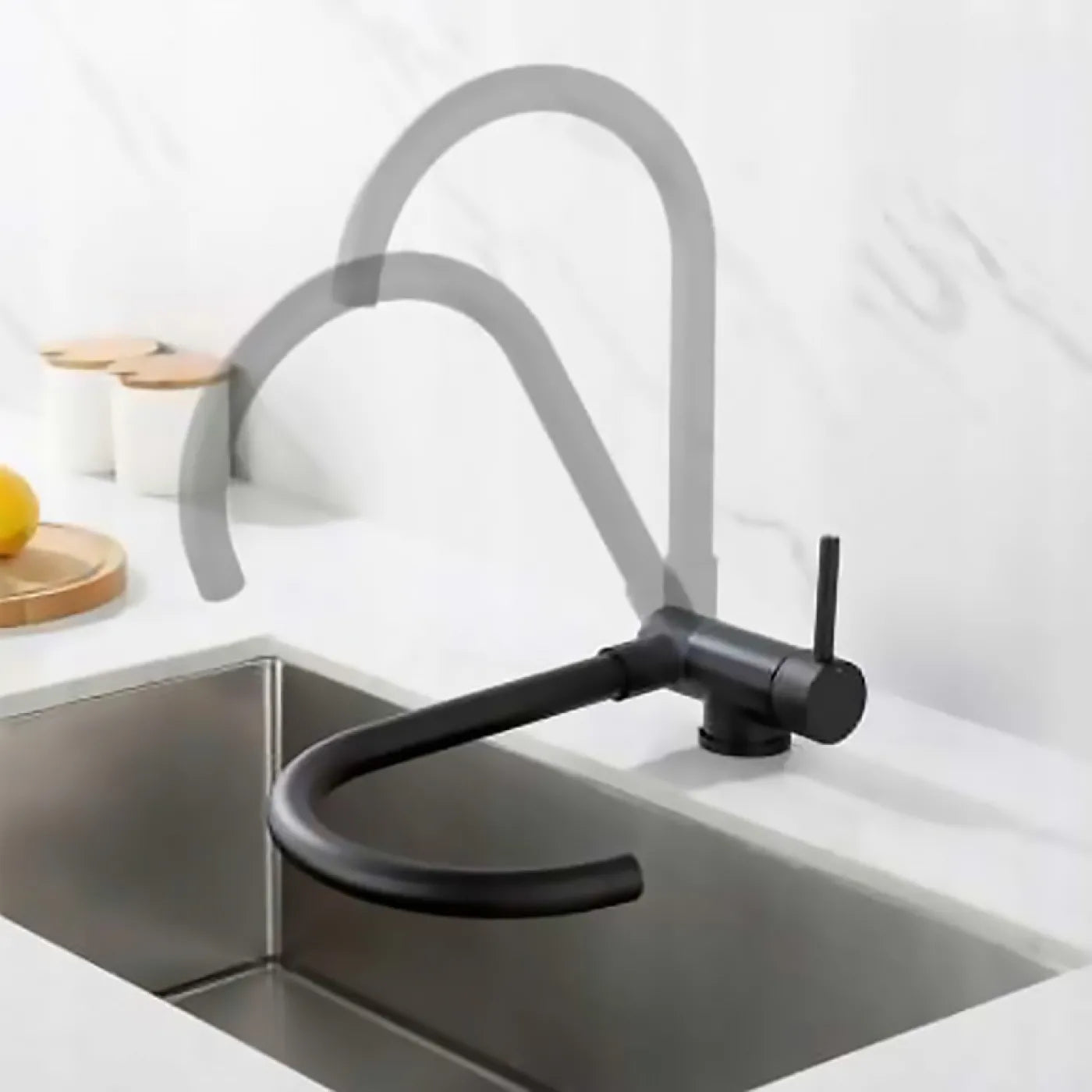 Μπαταρία πάγκου ψηλή σπαστή παραθύρου μαύρη INTERFLEX window