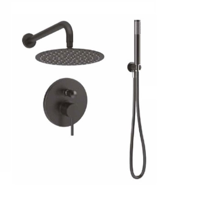 16020Ν Κιτ Εντοιχισμου 2 Εξοδων Black Matt Στρογγυλο