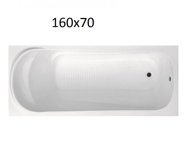 Fourlanos.gr |Common 160Χ70 Λουτηρας Ακρυλικος Με Βαση