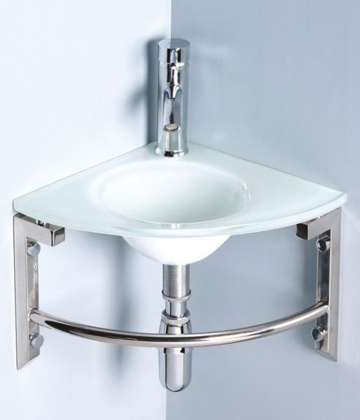 Fourlanos.gr |Glass Corner - Βαση St/St_