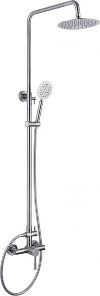 Fourlanos.gr |Satina - Μπαταρια Λουτρου Με Στηλη Πληρης Ss304 Satine