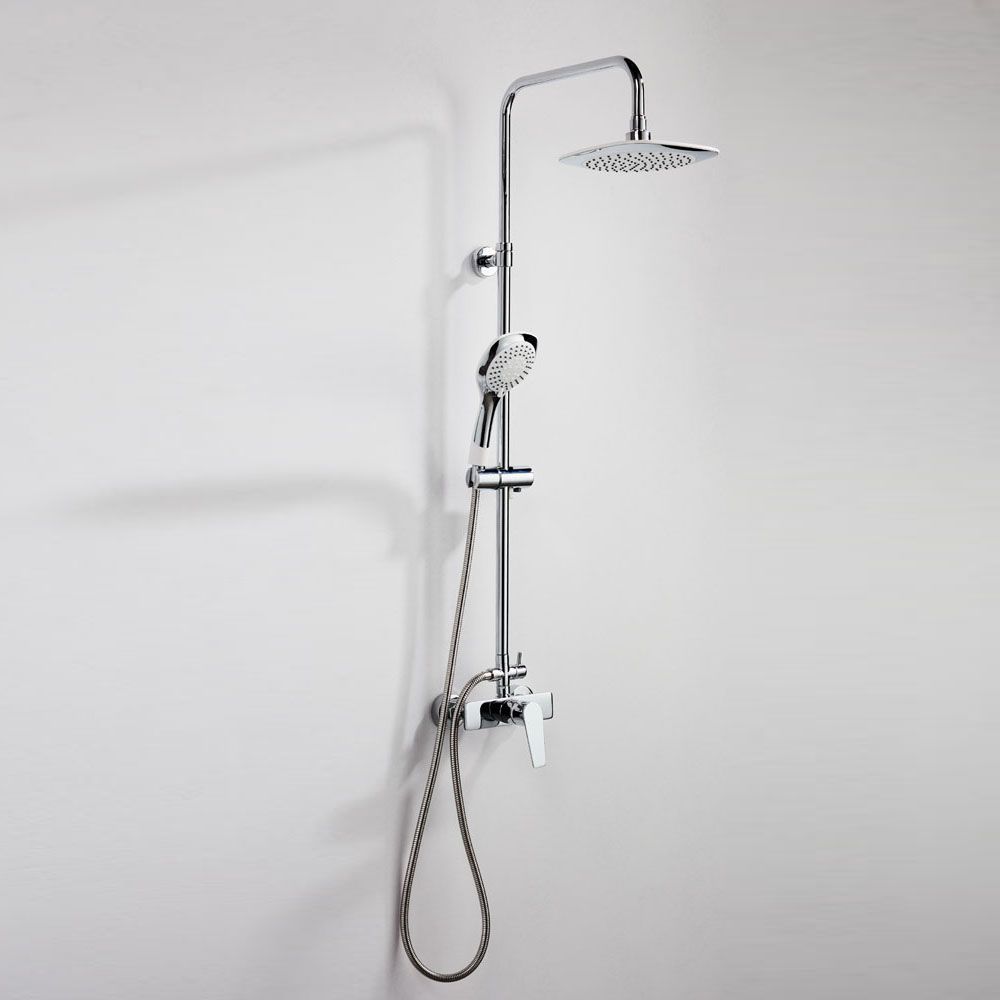 53276-3 Roma Rain Bianco Μπαταρια Επεκτεινομενη Με Keφ-Τηλ-Σπυραλ