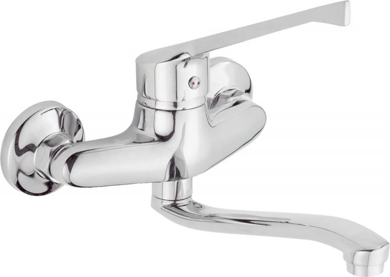 Fourlanos.gr |Delta - Μπαταρια Νεροχυτου Τοιχου Μακρυ Πομολο Πληρης