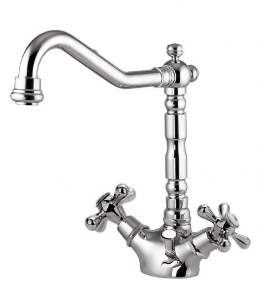 Fourlanos.gr |Leda - Μπαταρια Νιπτηρος Χρωμε Με Βαλβιδα Κλικ