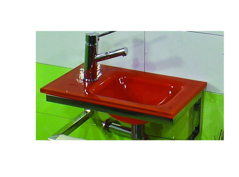 Fourlanos.gr |Glass Dato - Νιπτηρας 28*46 Orange_