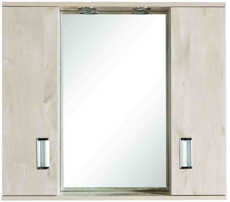 Fourlanos.gr |Fino Ii - Ερμαριο Pvc 77*68*13.5 Με Δυο Φωτα Beige